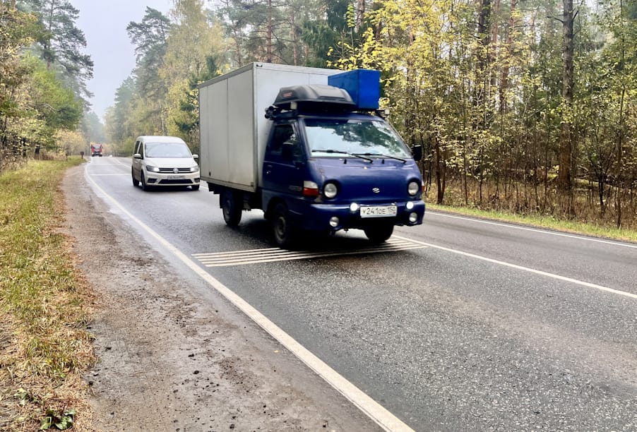 На дорогах Московской области устроено 62 комплекта шумовых полос