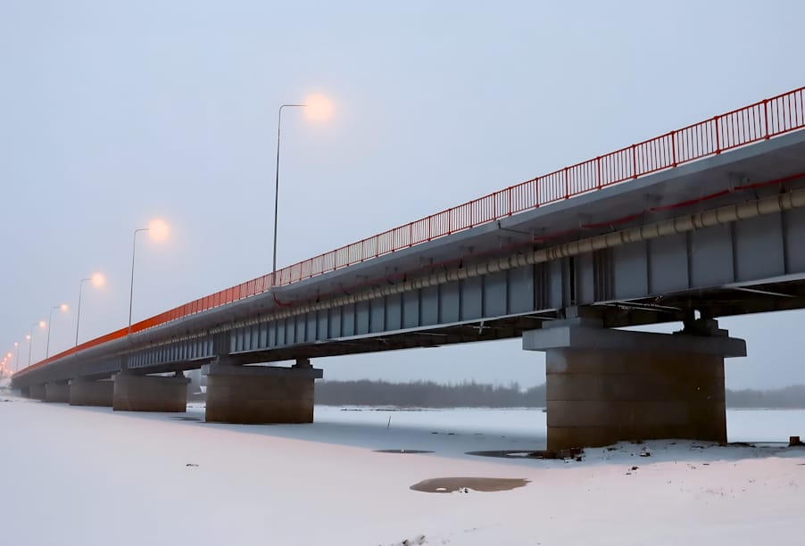 В Архангельской области отремонтирован мост через Онегу